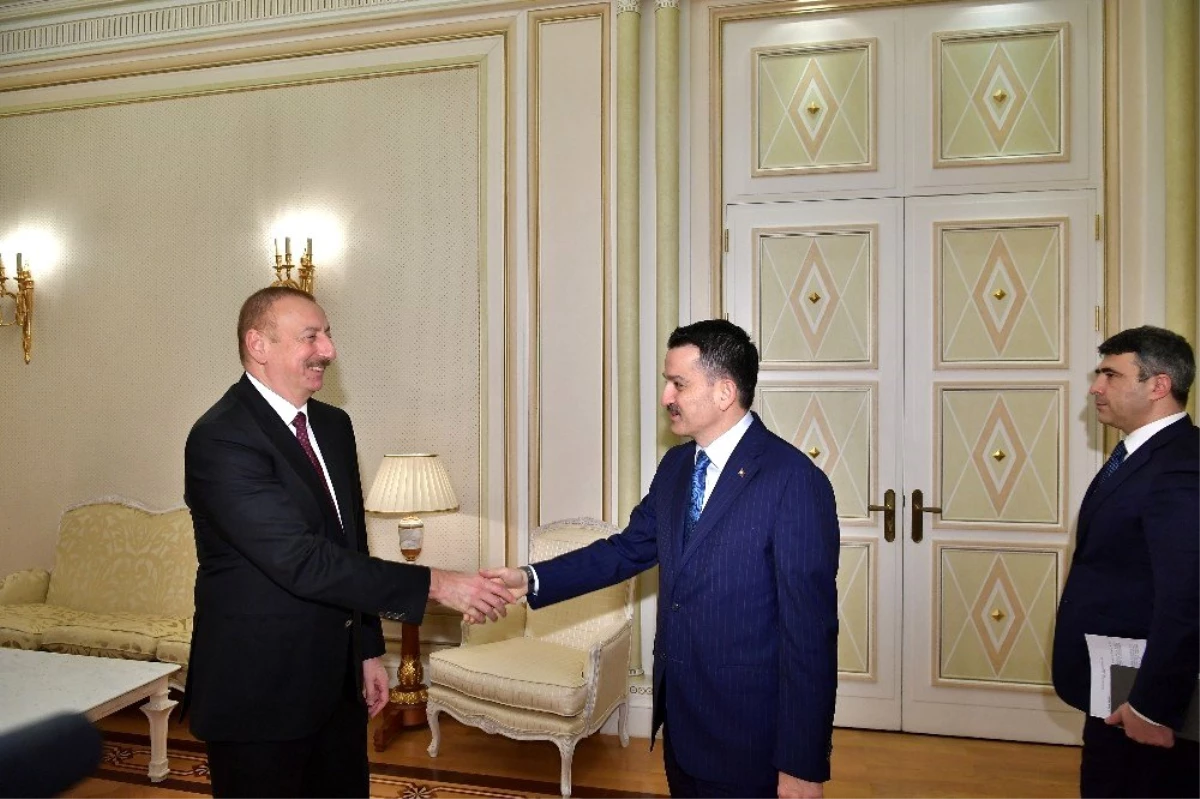 Azerbaycan Cumhurbaşkanı Aliyev, Tarım ve Orman Bakanı Pakdemirli\'yi kabul etti