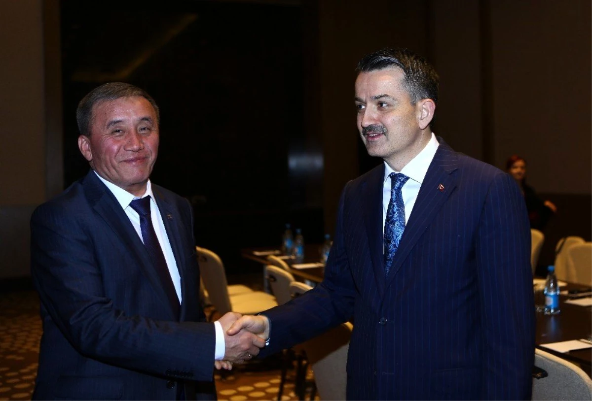 Bakan Pakdemirli, Kırgızistan ve Özbekistan tarım bakanları ile görüştü