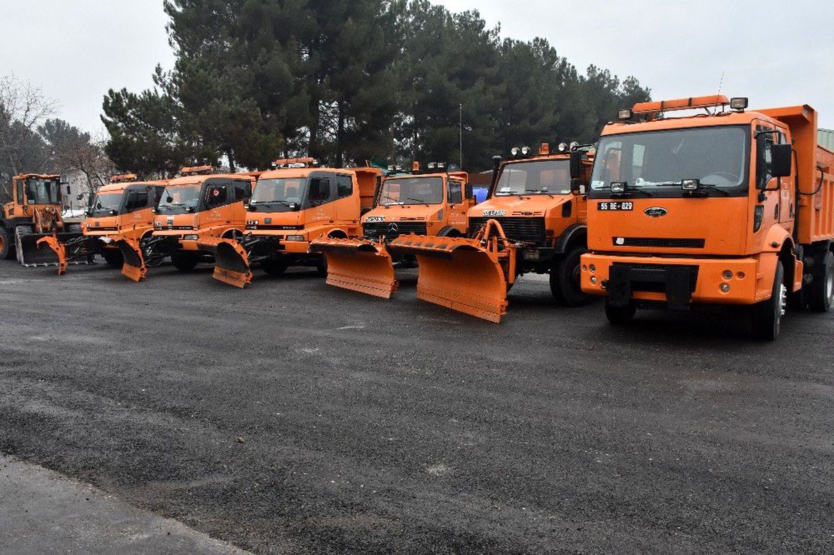 Boyabat\'ta kar mesaisi başladı