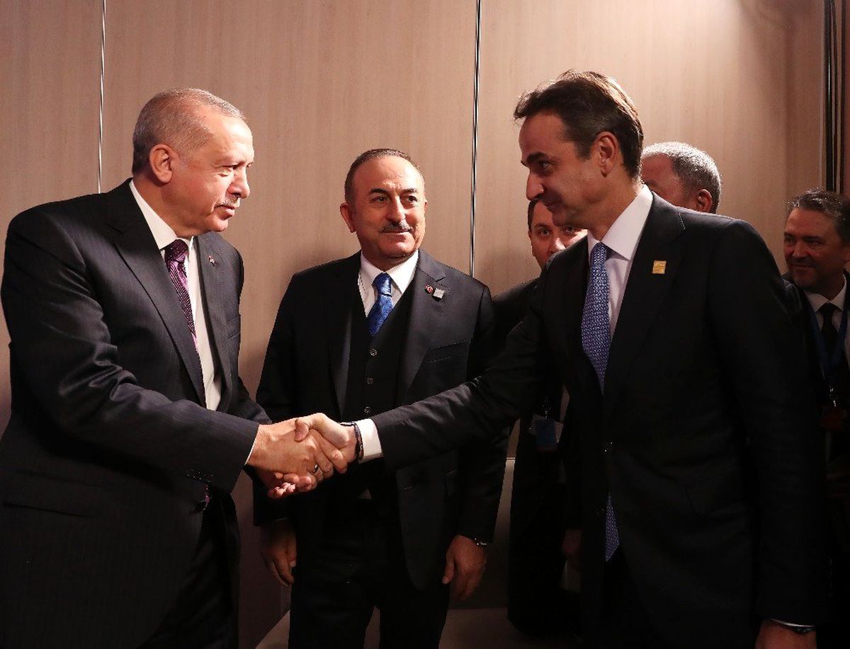 Cumhurbaşkanı Erdoğan, Yunanistan Başbakanı Miçotakis ile görüştü