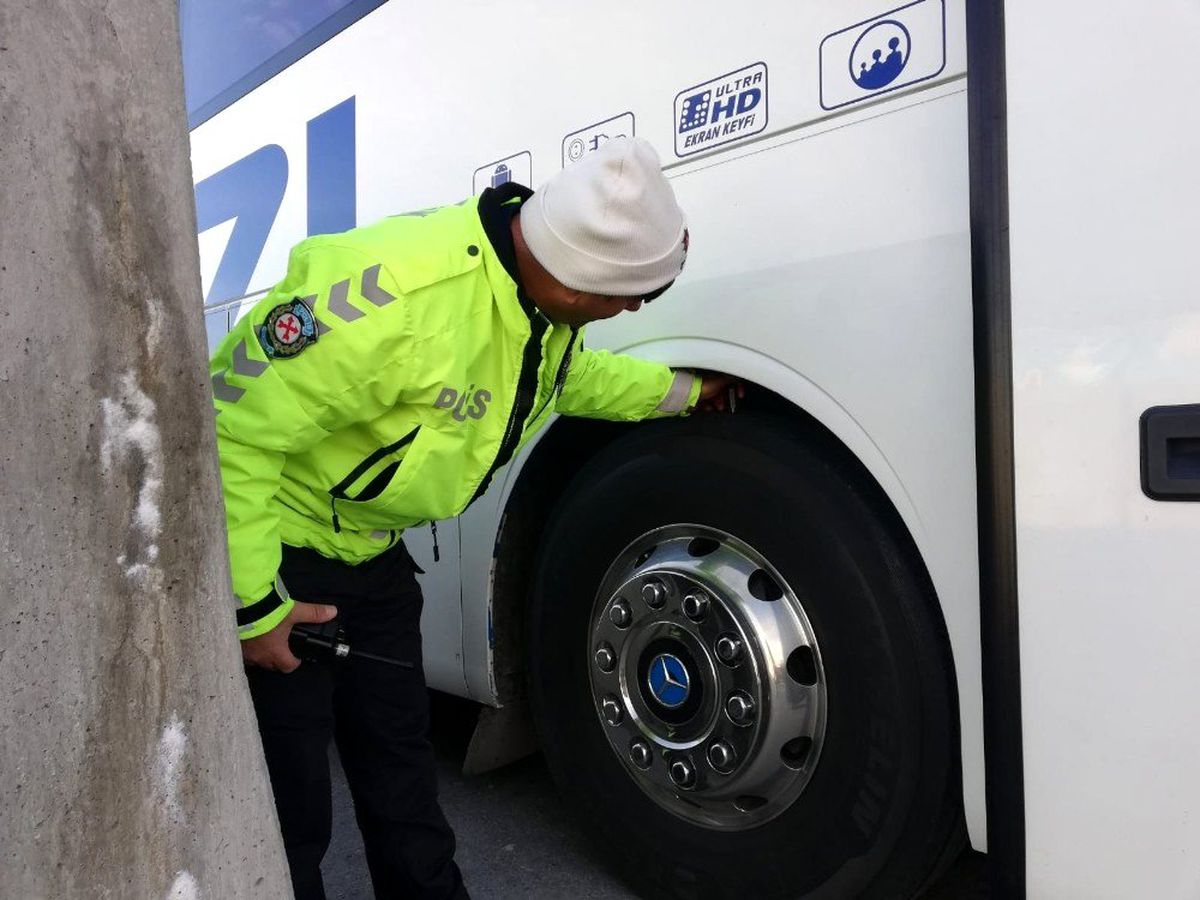 Emniyet kış lastiği denetimine başladı