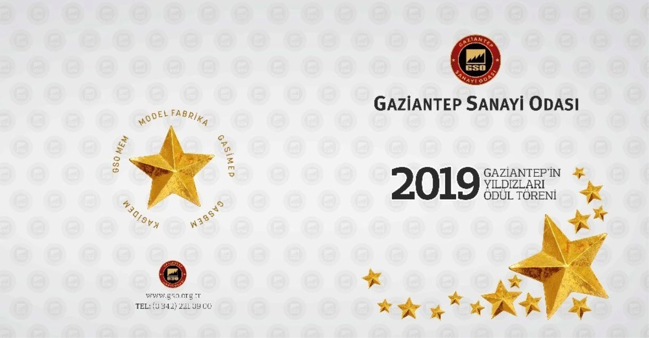 GSO "Gaziantep\'in Yıldızları Ödül Töreni" 11 Aralık çarşamba günü yapılacak