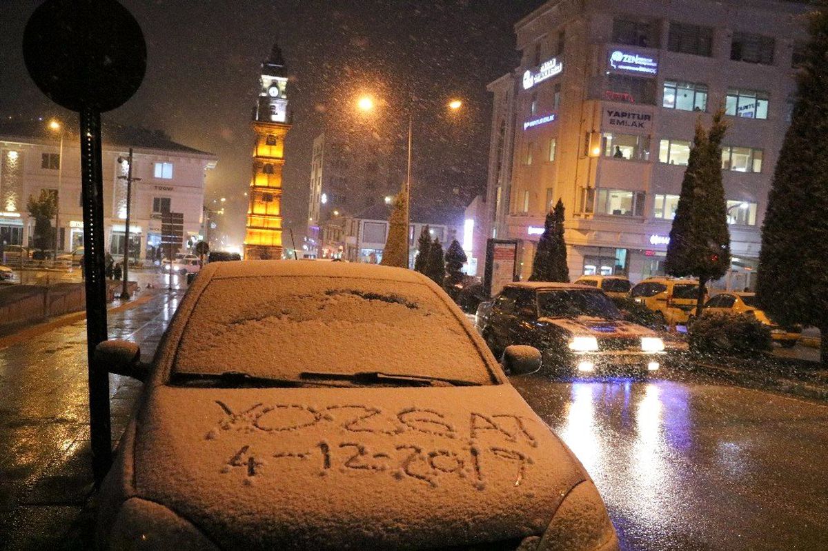 Yozgat\'a mevsimin ilk karı yağdı