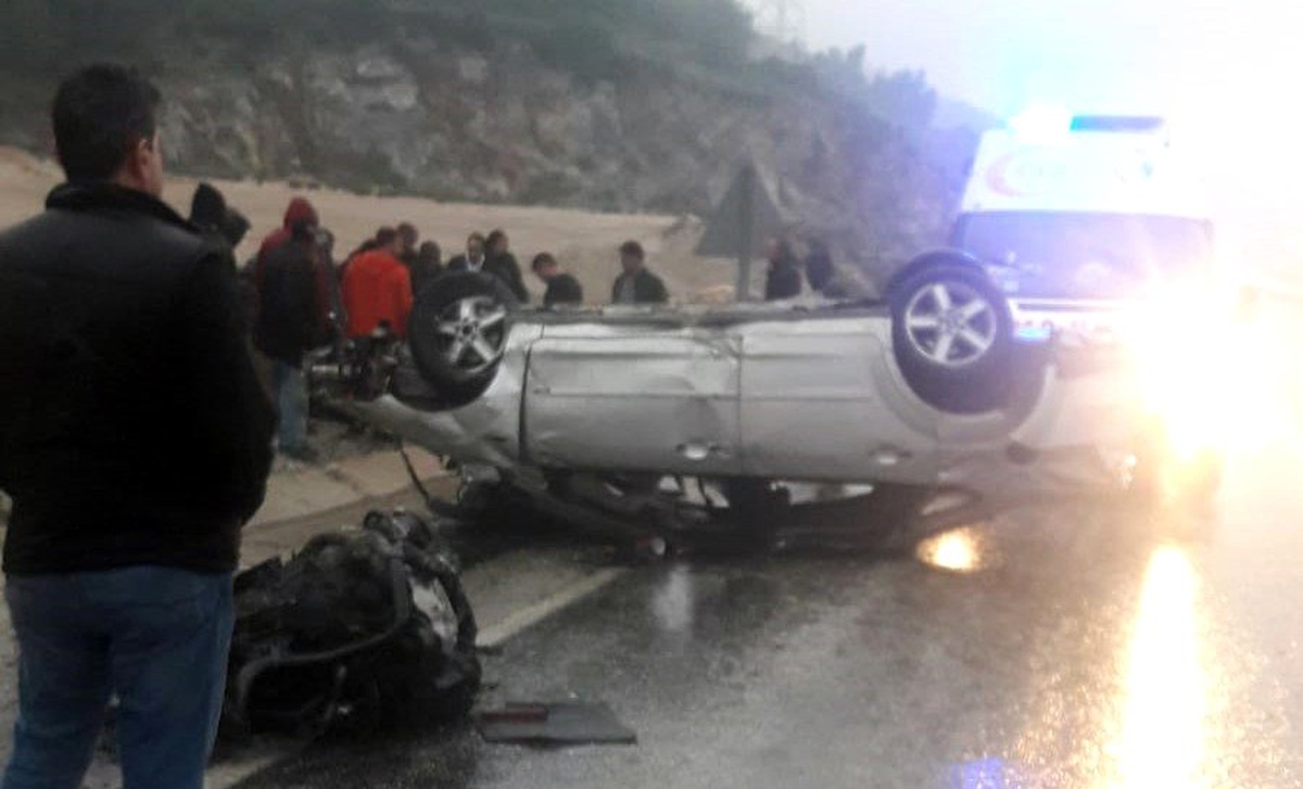Boğayokuşu\'nda trafik kazası; 2 yaralı