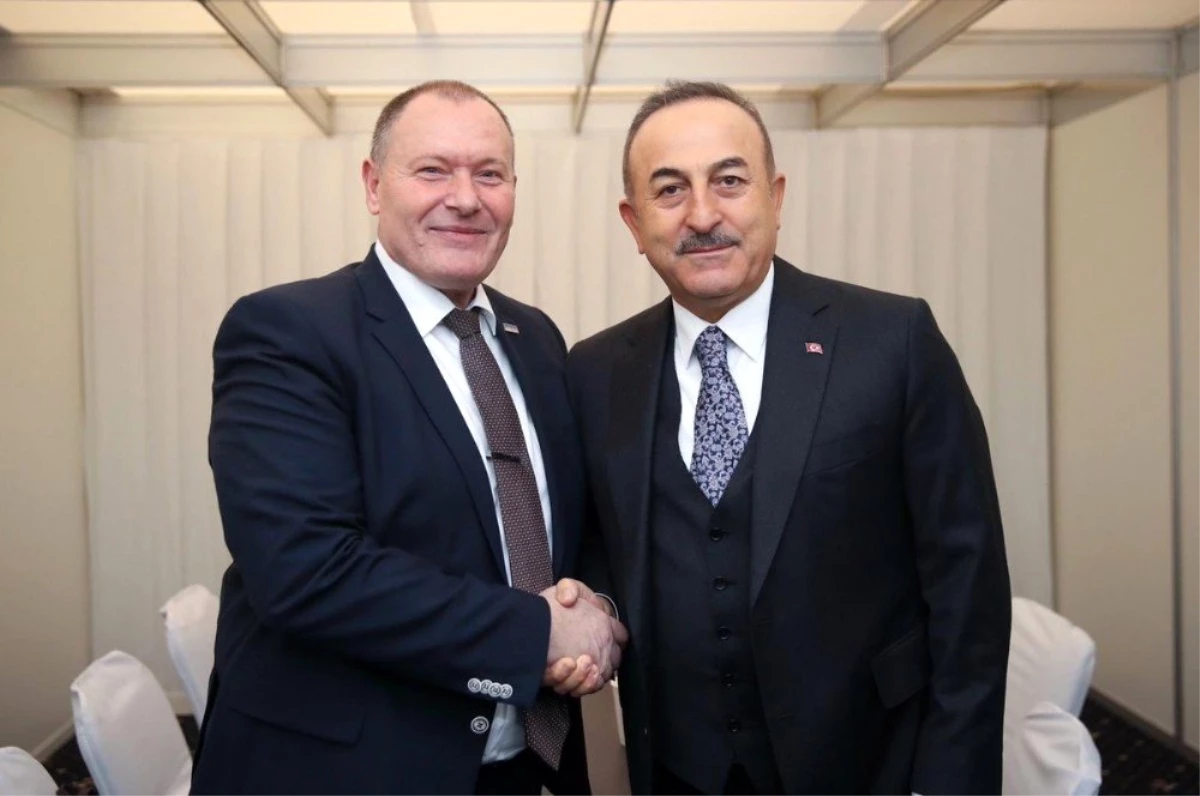 Çavuşoğlu, Interpol Genel Sekreteri Stock ile görüştü