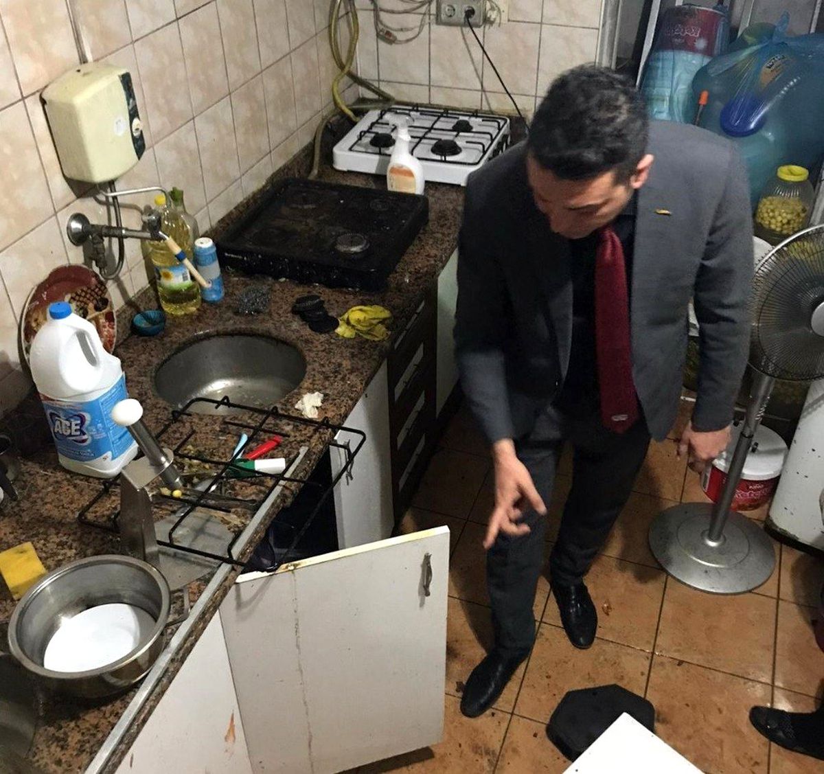Denetimdeki zabıtaları şok eden görüntüler