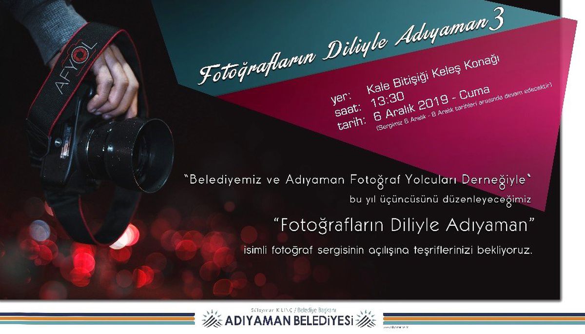 \'Fotoğrafların Diliyle Adıyaman\' sergisi yapılacak