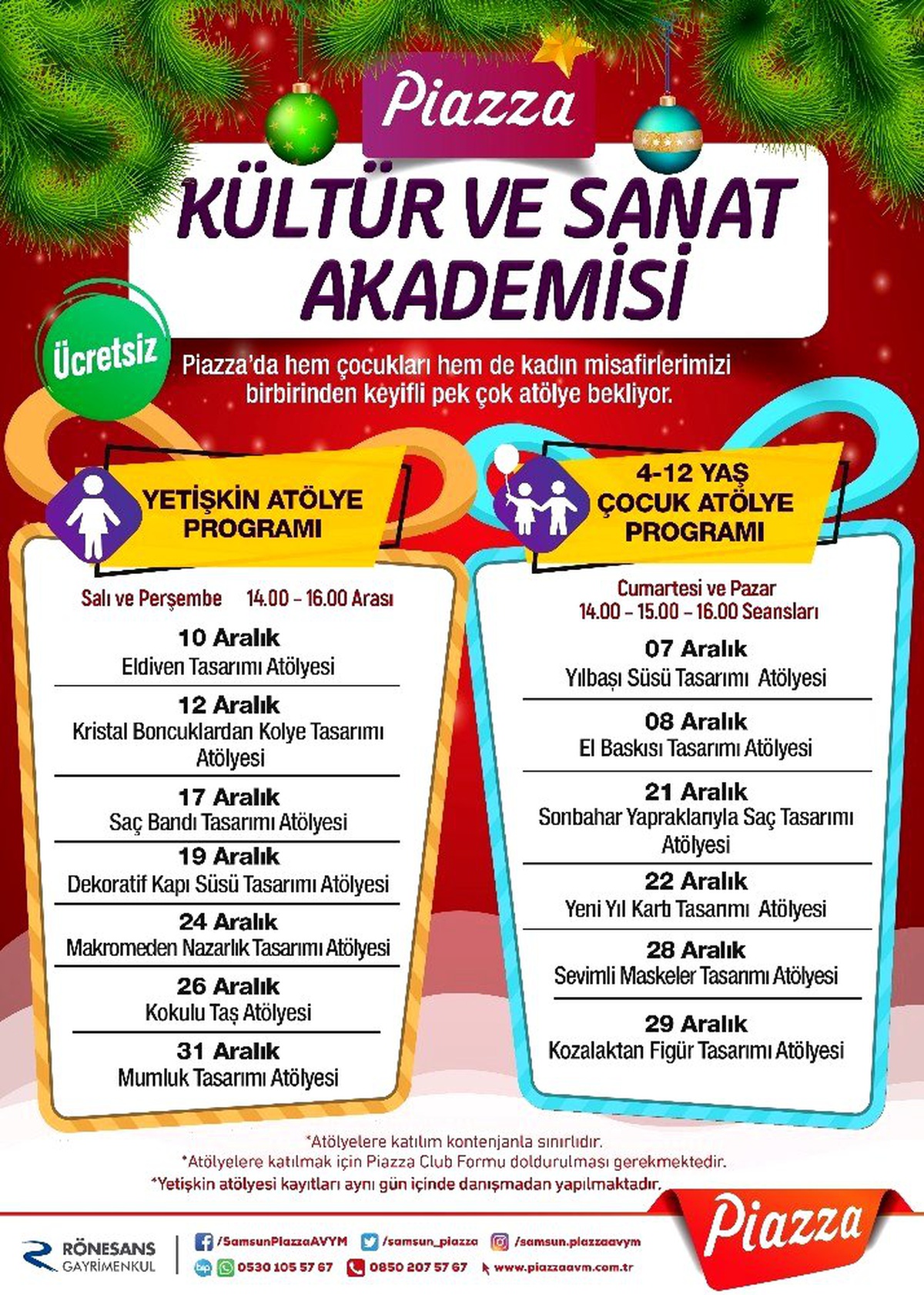 Kültür ve Sanat Akademisi etkinlikleri