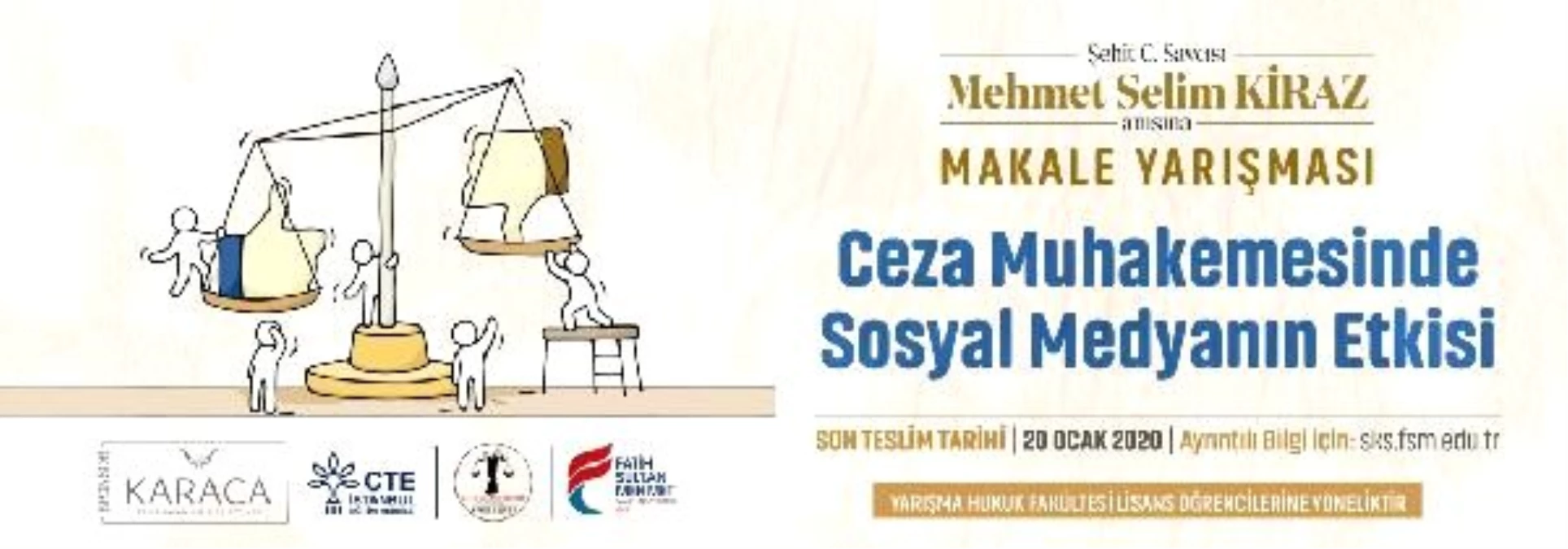 Şehit Cumhuriyet Savcısı Mehmet Selim Kiraz anısına makale yarışması