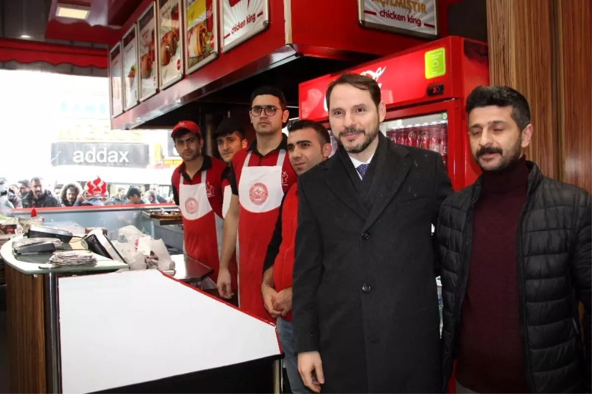 Bakan Albayrak\'tan Erzurum esnafına ziyaret