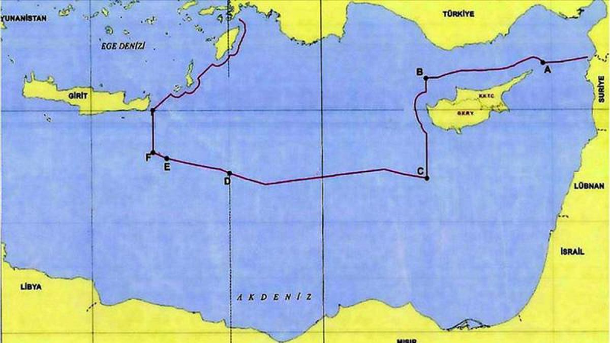 Dışişleri Bakanlığı Türkiye-Libya sınırını gösteren yeni anlaşmanın haritasını paylaştı