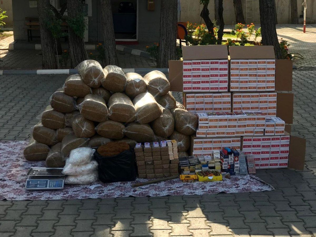 Hatay\'da 350 kilo kaçak tütün ele geçirildi