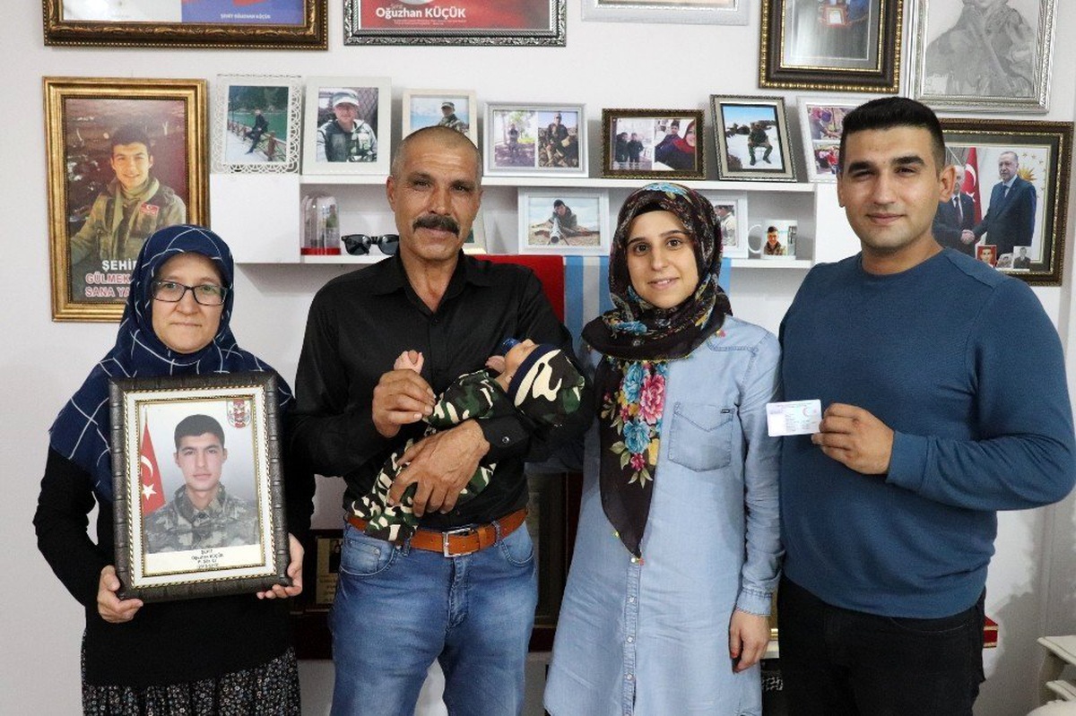 Şehit Oğuzhan Küçük\'ün ismi yeğenine verildi