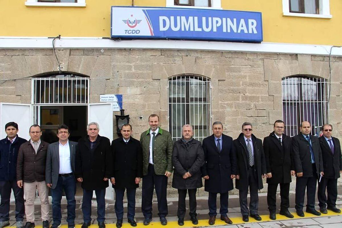 TCDD Trafik Daire Başkanı Abdullah Özcanlı Dumlupınar\'ı ziyaret etti