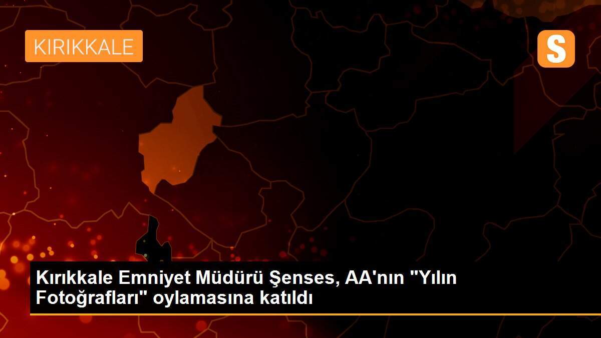 Kırıkkale Emniyet Müdürü Şenses, AA\'nın "Yılın Fotoğrafları" oylamasına katıldı