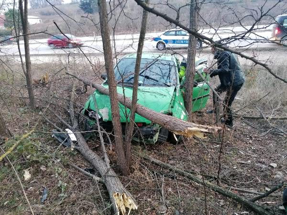 Otomobil ağaca çarptı, sürücü yaralandı