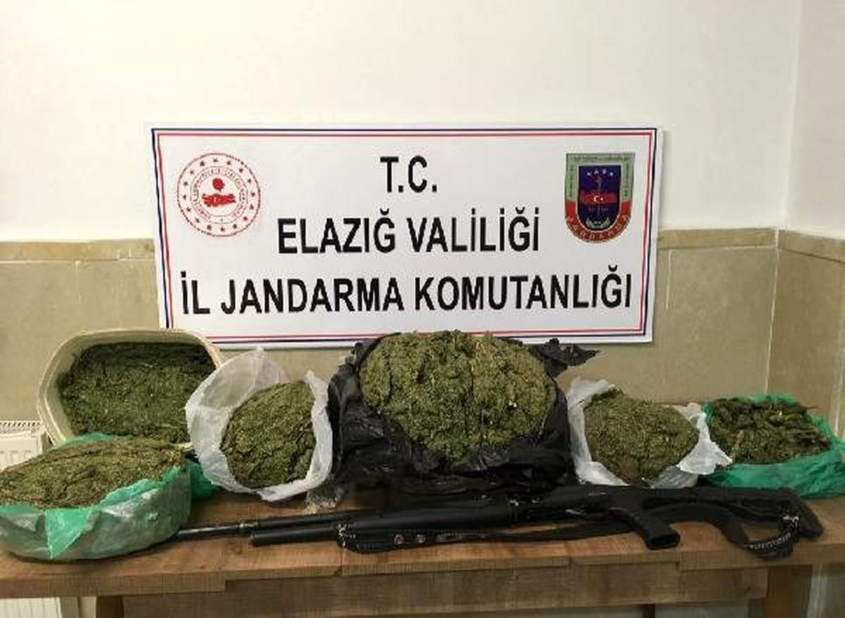 Şüpheli araçtan 12 kilo esrar çıktı