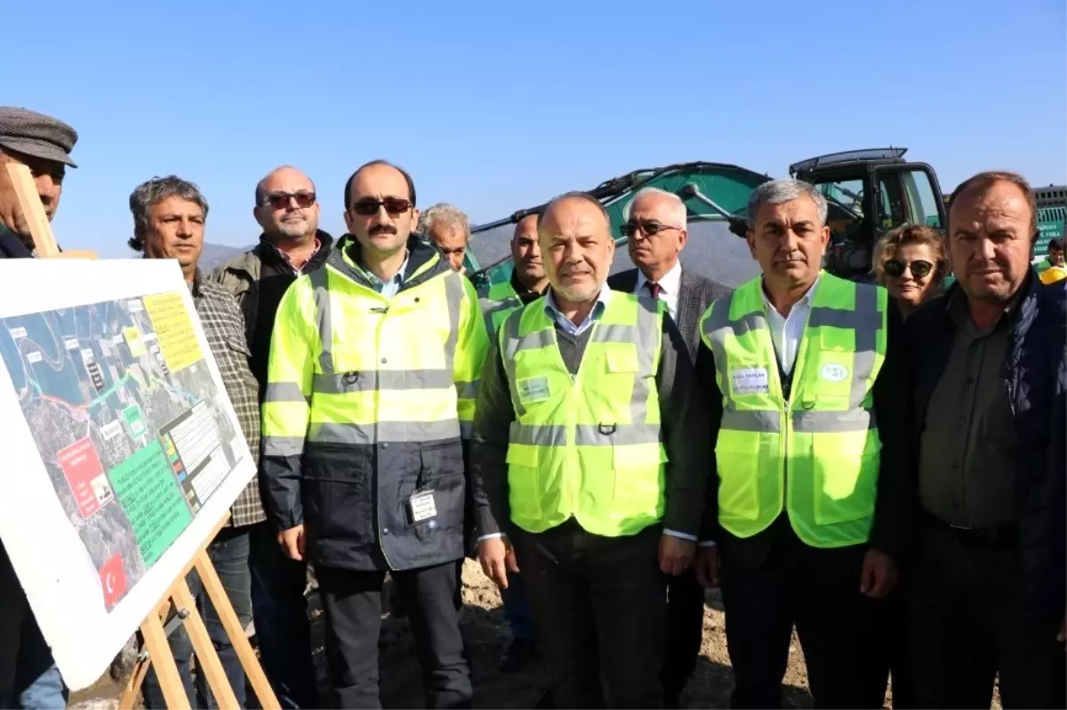 AK Partili Yavuz, Sarıçay Barajı şantiyesinde incelemede bulundu