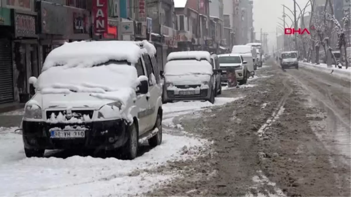 Hakkari yüksekova\'da kar ve sis hayatı olumsuz yönde etkiliyor