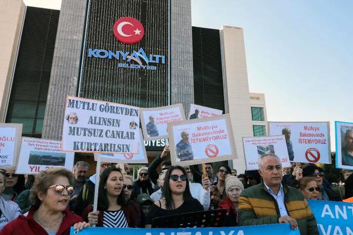 Hayvanseverden \'Mutlu\'yu istemiyoruz\' eylemi