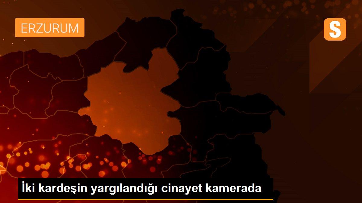 İki kardeşin yargılandığı cinayet kamerada