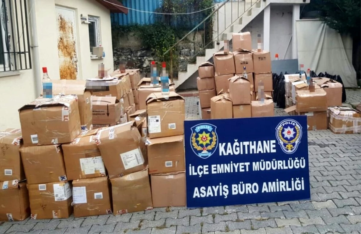 Kağıthane\'de kaçak alkol satışı yapanlara operasyon: 2 gözaltı