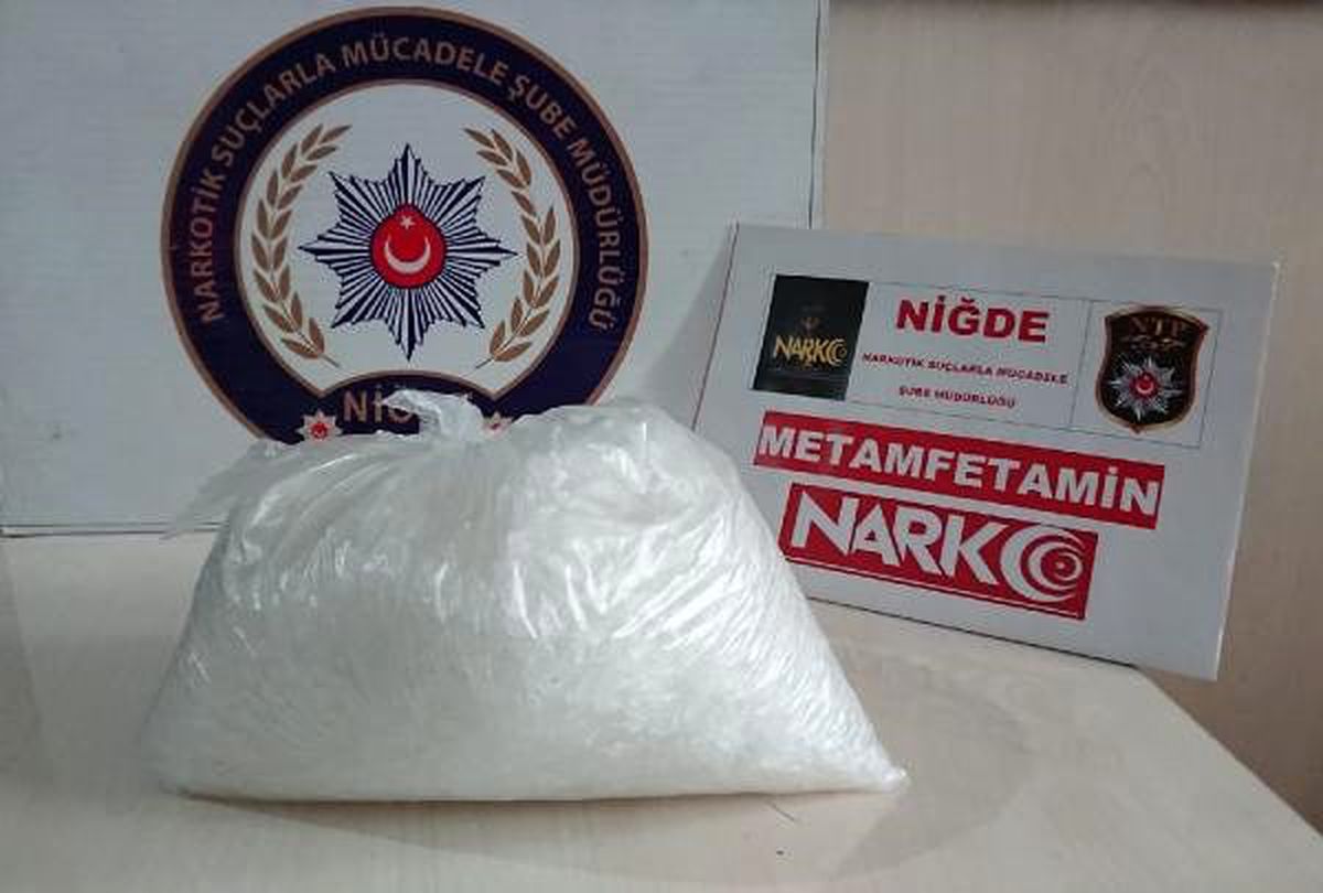Niğde\'de 800 gram metafetamin ele geçirildi