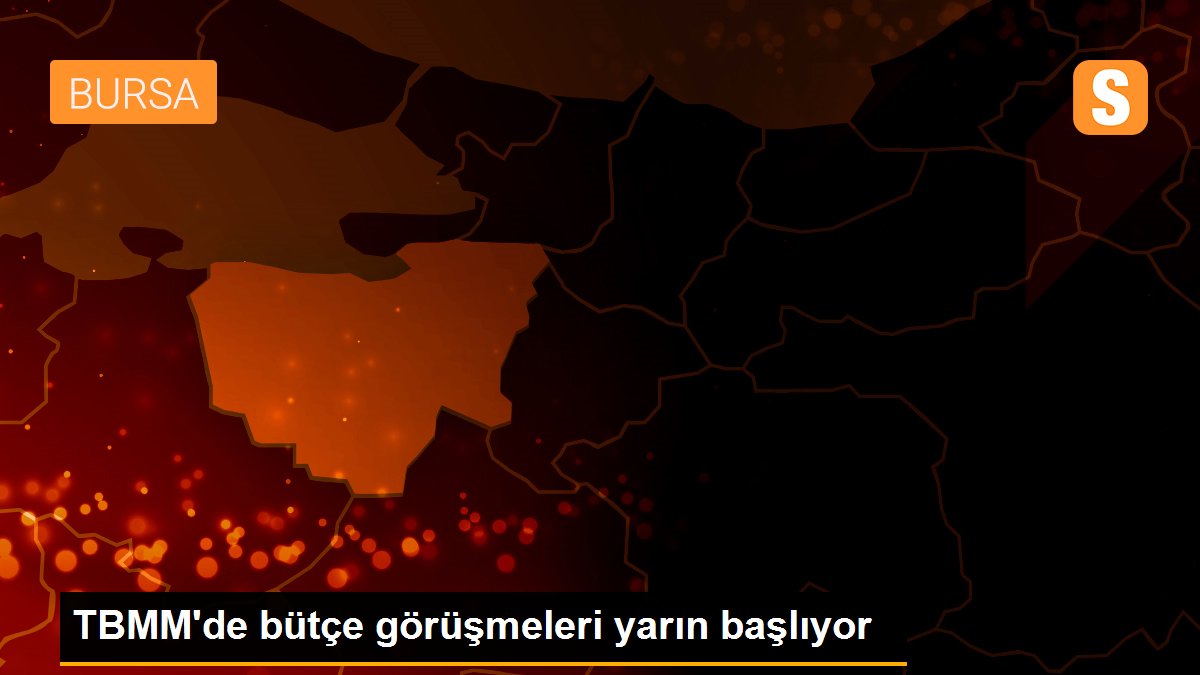 TBMM\'de bütçe görüşmeleri yarın başlıyor