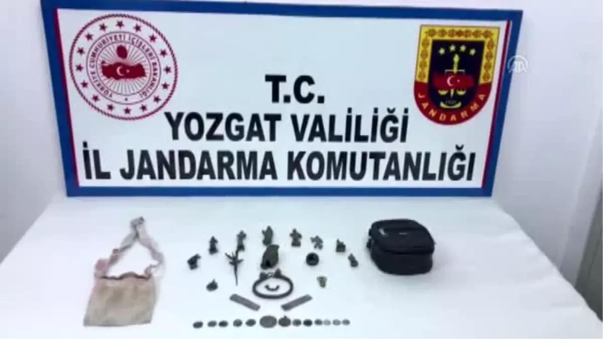 29 parça tarihi eser ele geçirildi, bir zanlı yakalandı