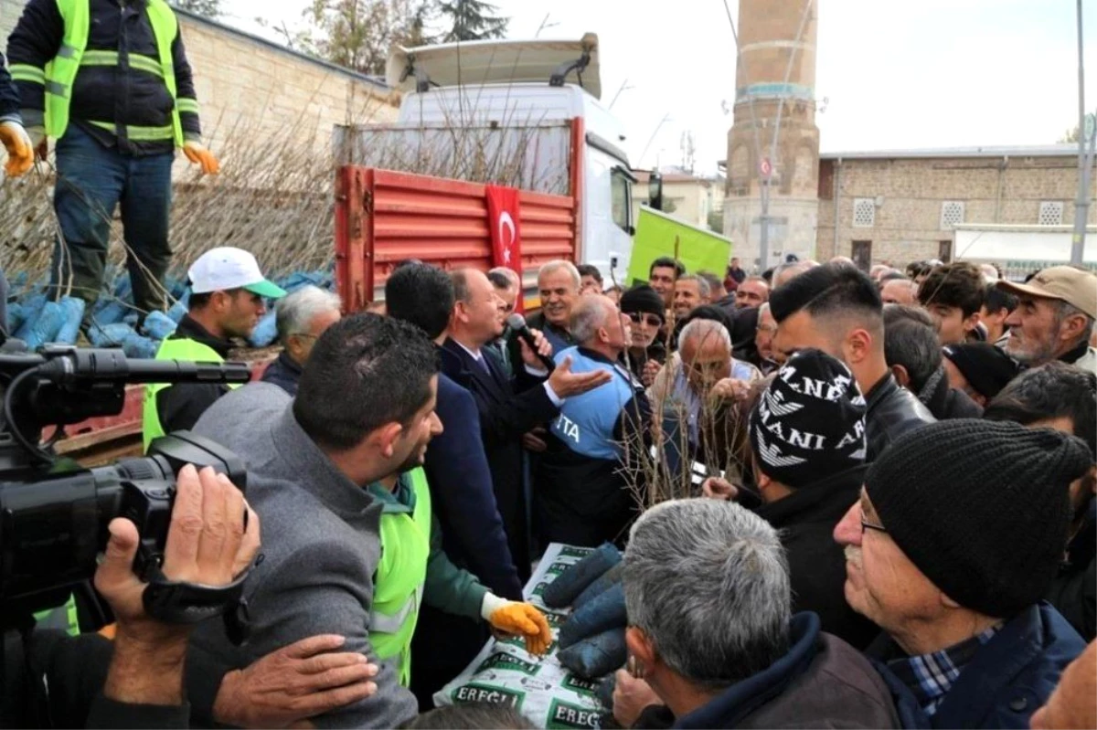 Ereğli Belediyesinden fidan dağıtımı gerçekleştirdi