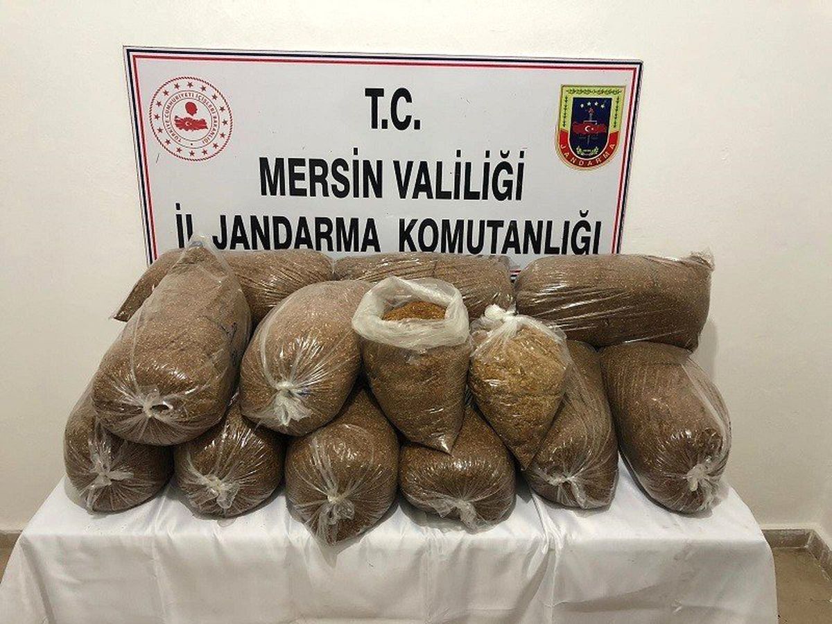 Mersin\'de 75 kilo bandrolsüz tütün ele geçirildi