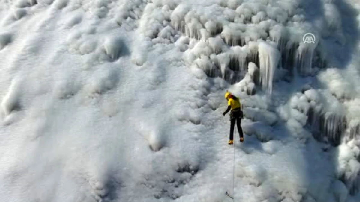 Palandöken\'deki yapay buz parkı adrenalin tutkunlarının yeni adresi oldu