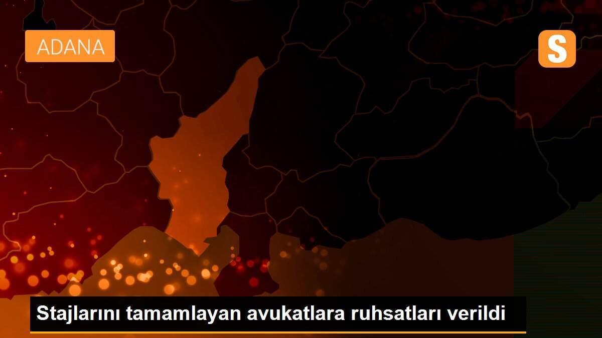 Stajlarını tamamlayan avukatlara ruhsatları verildi