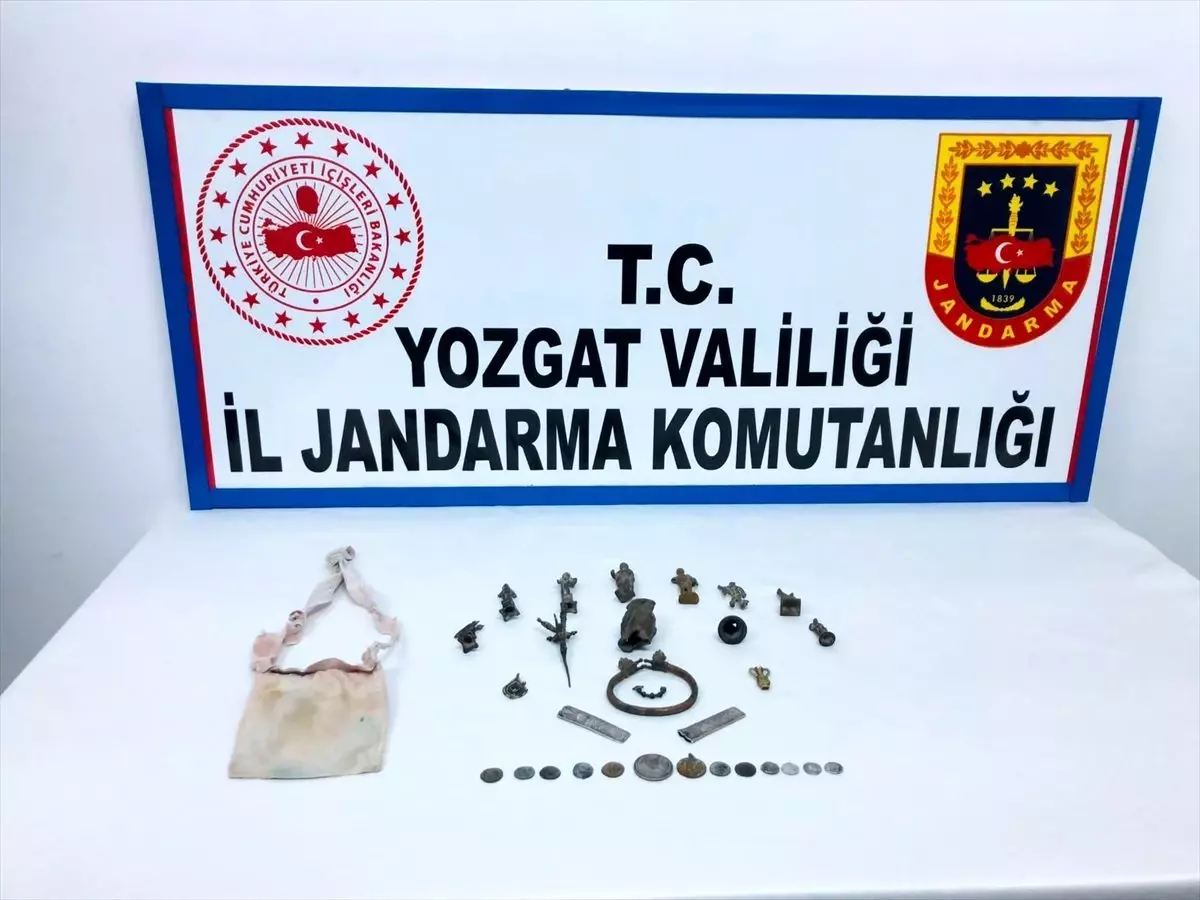 Yozgat\'ta 29 parça tarihi eser ele geçirildi, bir zanlı yakalandı