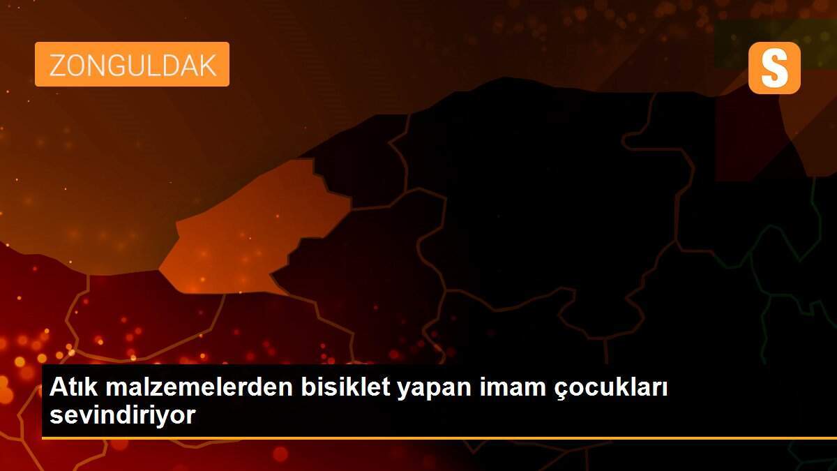 Atık malzemelerden bisiklet yapan imam çocukları sevindiriyor