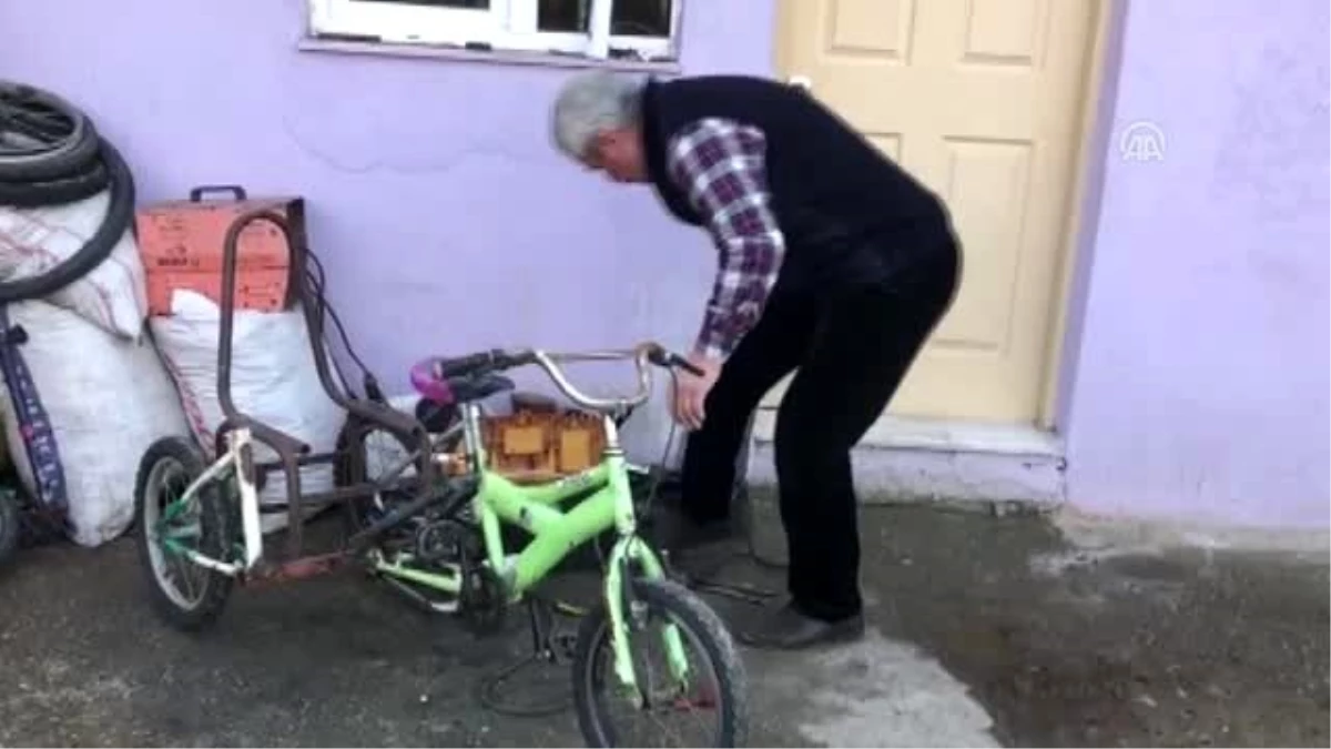 Atık malzemelerden bisiklet yapan imam çocukları sevindiriyor - ZONGULDAK