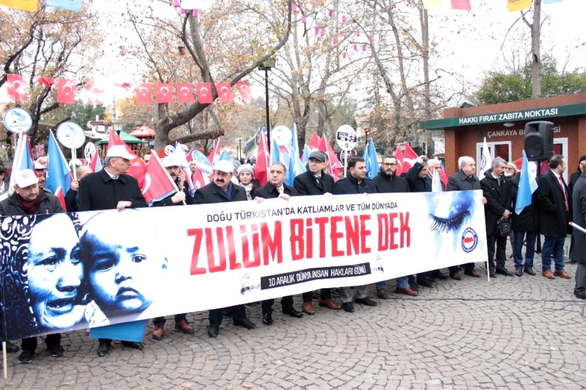 Çin zulmü Ankara\'da protesto edildi