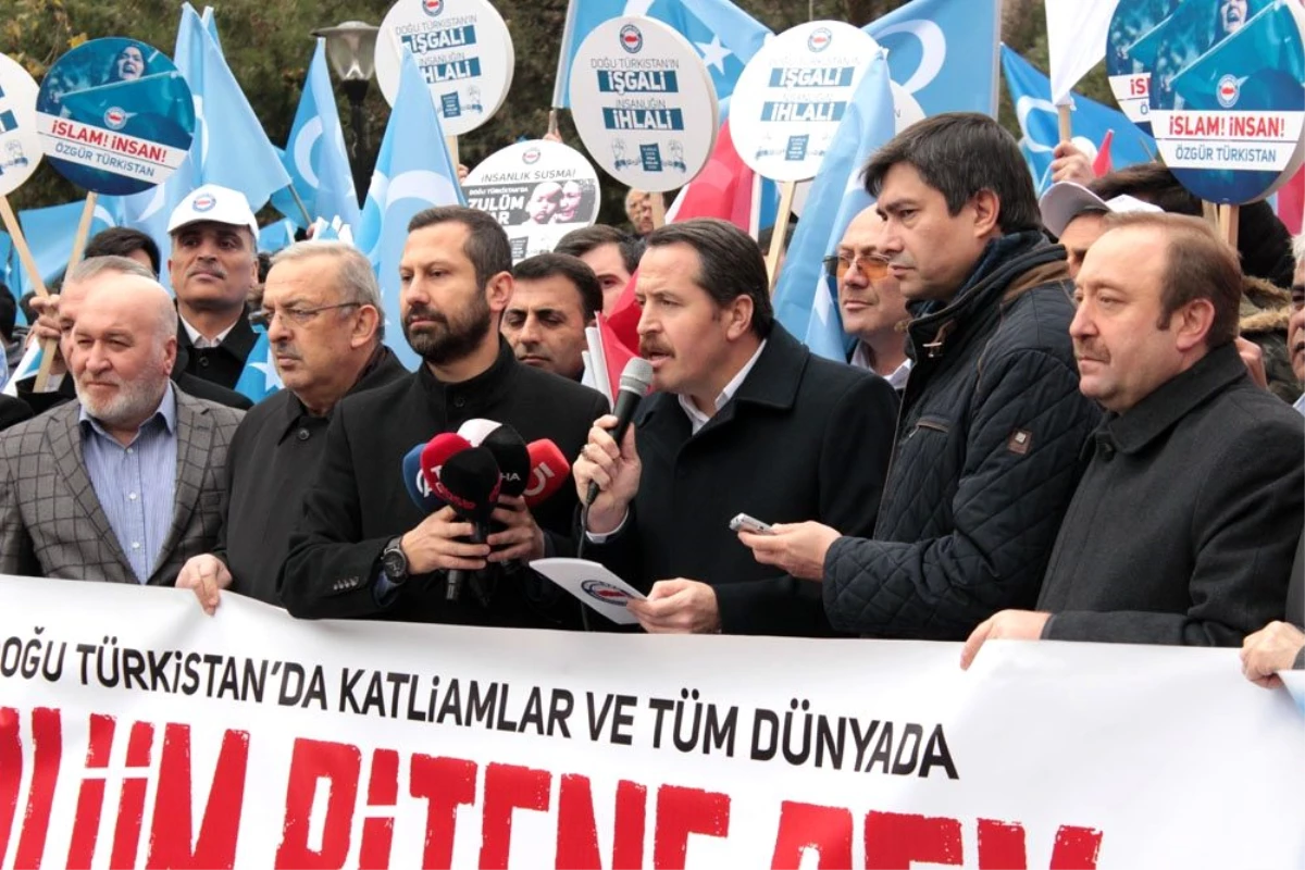 Çin zulmü Ankara\'da protesto edildi