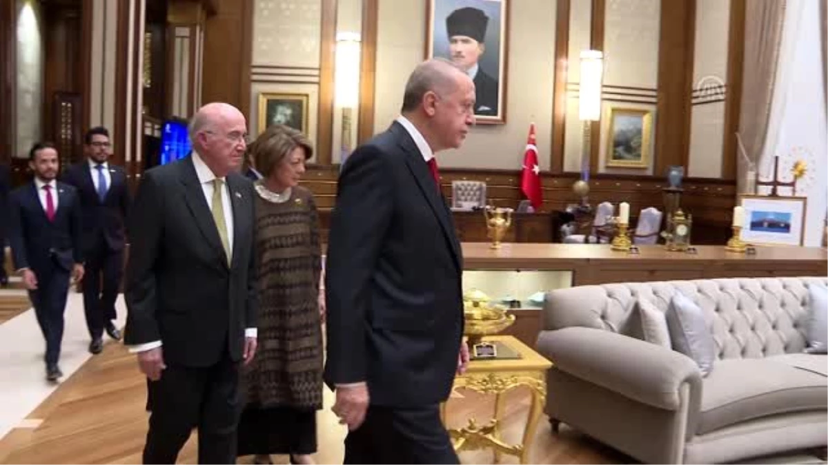 Cumhurbaşkanı Erdoğan, Meksika Büyükelçisi Hernandez ve eşi Mediha Hernandez Osmanoğlu\'nu kabul etti