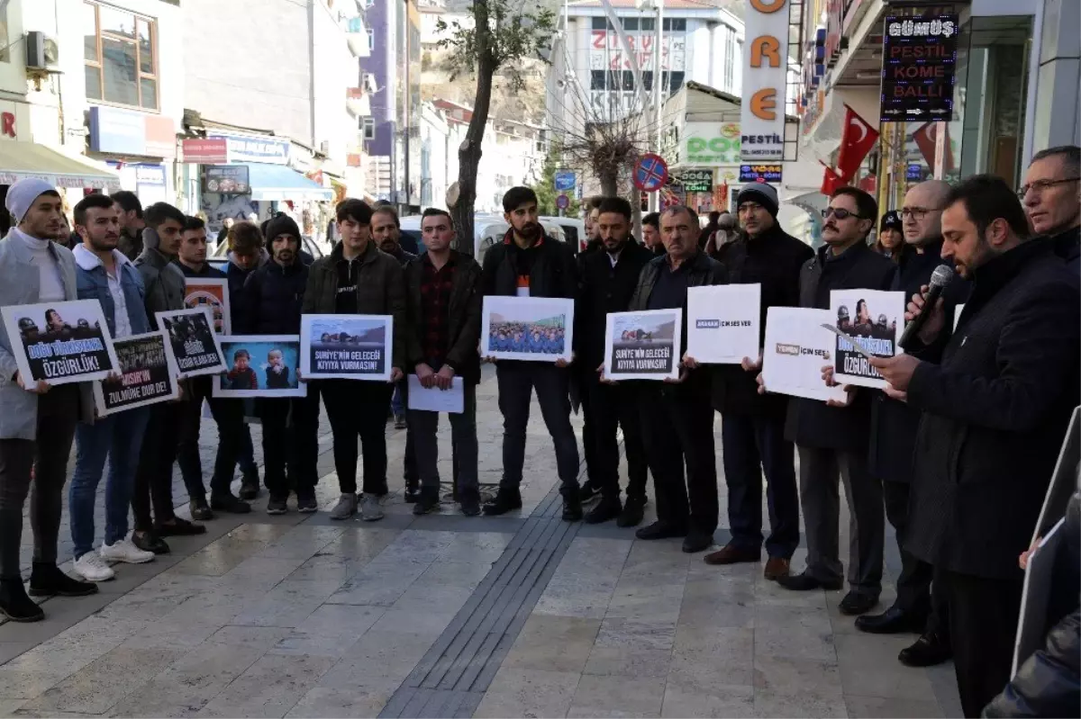 Gümüşhane Dünya İnsan Hakları Gününde zulme sessiz kalmadı