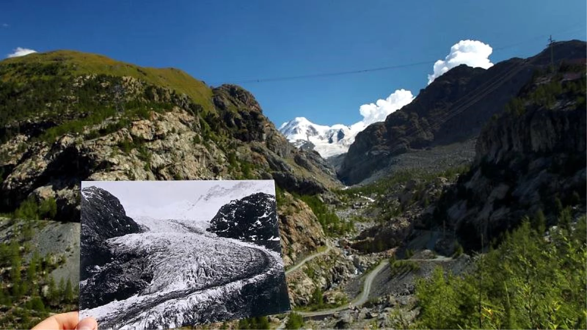 İsviçre Alpleri\'ndeki 500 buzul eridi, küresel ısınmadan önce ve sonra İsviçre buzulları