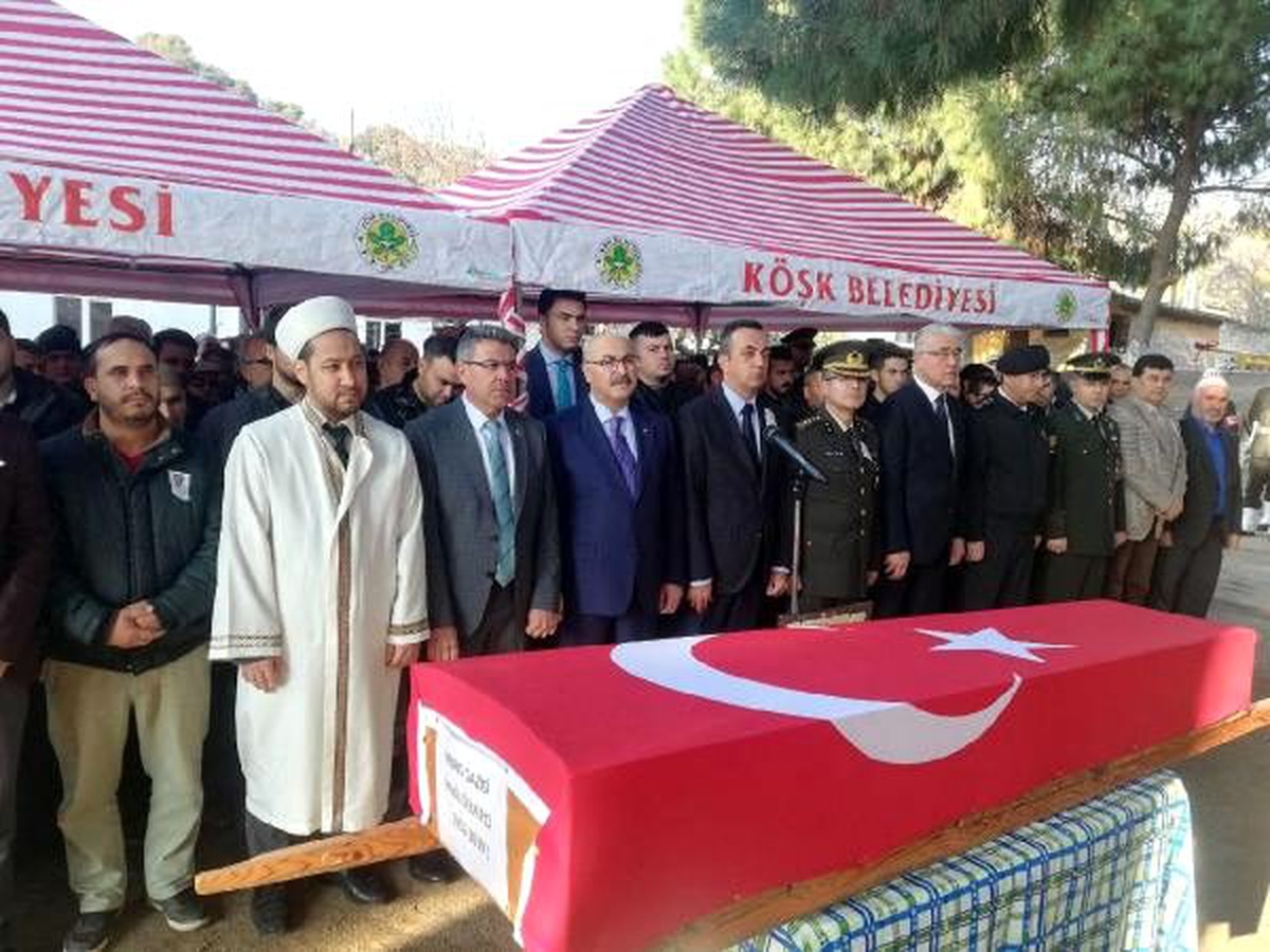 Kalp krizinden ölen Kıbrıs gazisi, Aydın\'da toprağa verildi