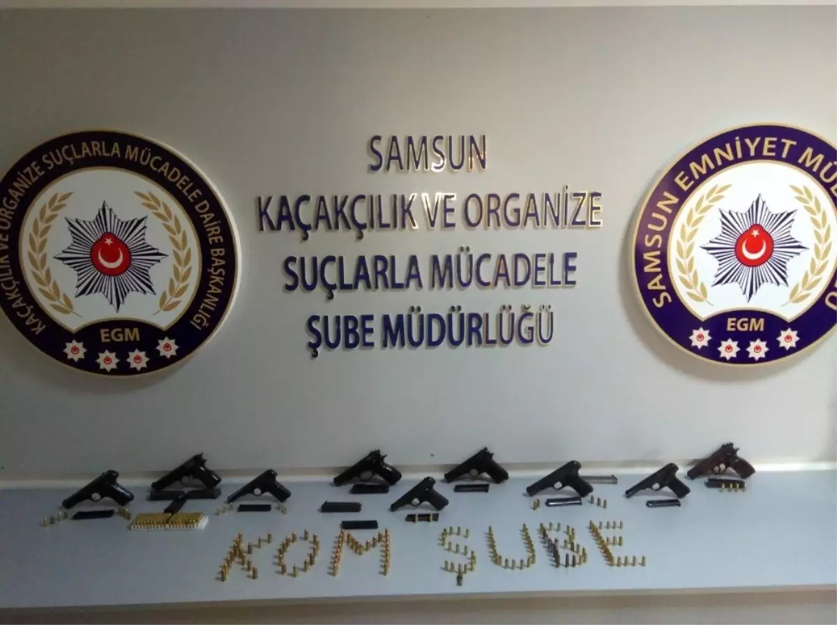 Samsun merkezli silahlı kaçakçığı operasyonu: 13 gözaltı