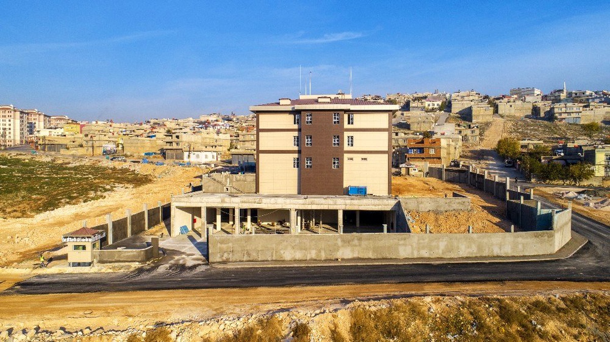 Şehit Ersan Günqınar Polis Merkezi\'nin inşaatı devam ediyor