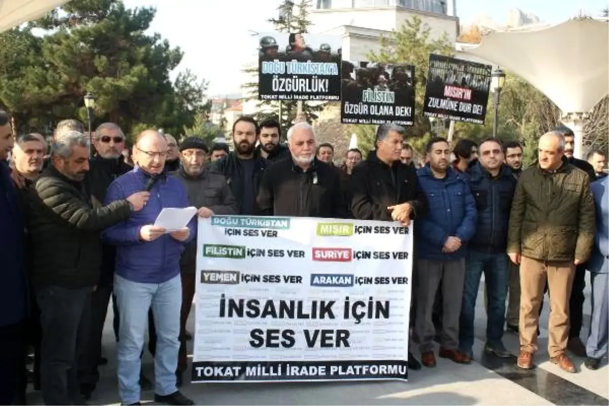 Tokat Milli İrade Platformu\'ndan protesto