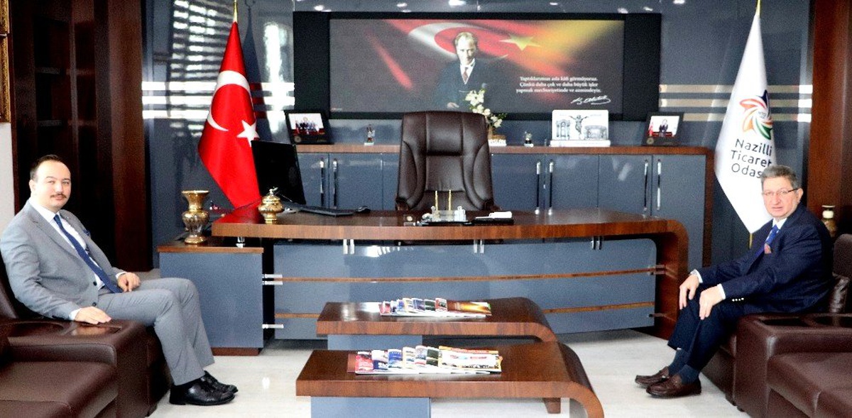 Yenipazar Kaymakamı Bekir Yalçın\'dan Nazilli Ticaret Odası\'na ziyaret