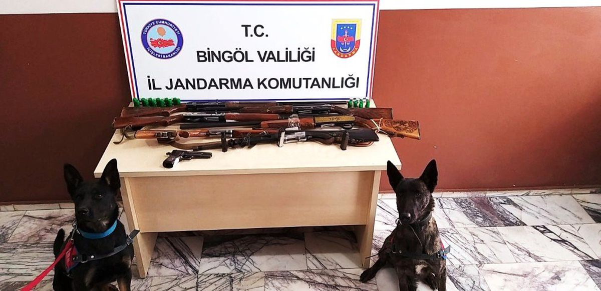 Bingöl\'de çok sayıda silah ele geçirildi