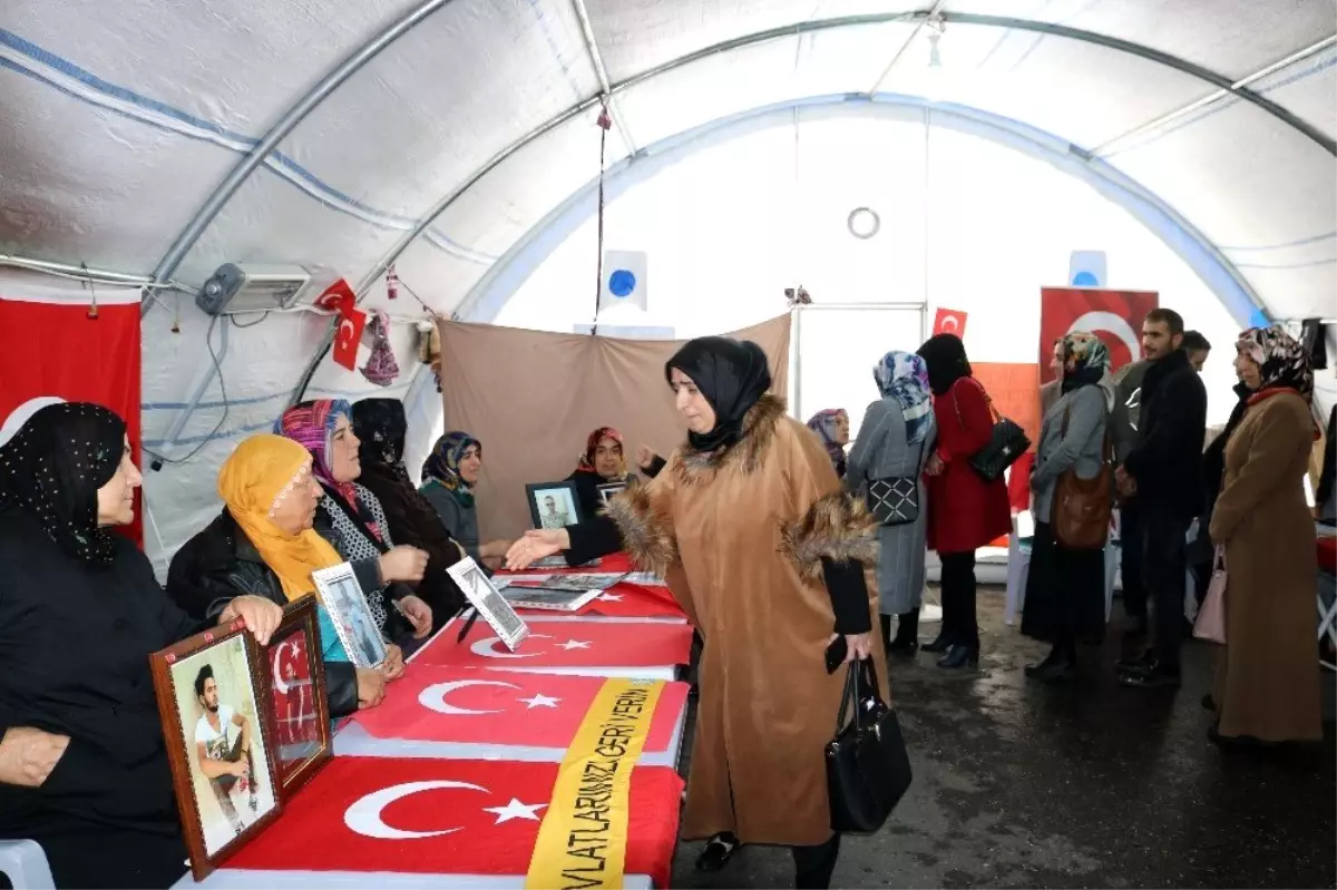 Bingöl KADEM üyelerinden HDP önündeki ailelere ziyaret