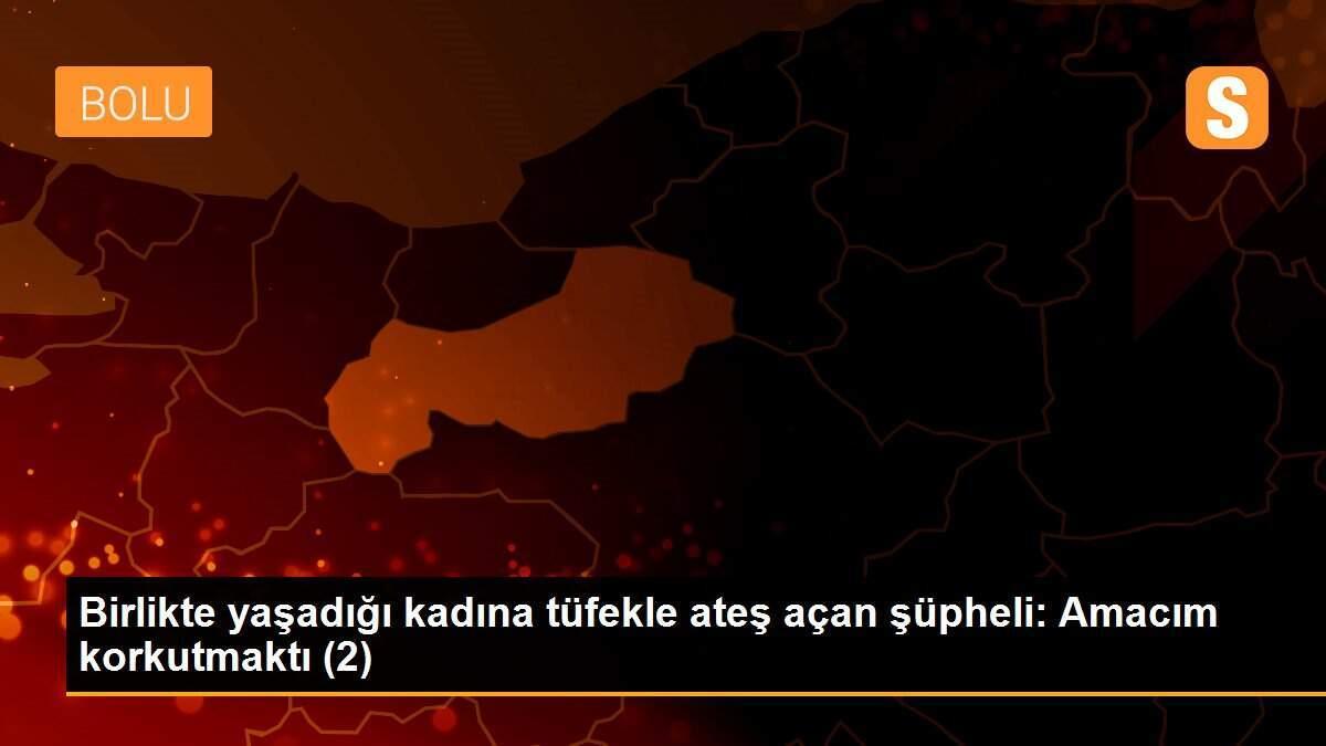 Birlikte yaşadığı kadına tüfekle ateş açan şüpheli: Amacım korkutmaktı (2)