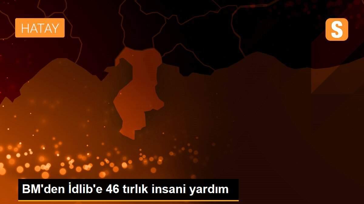 BM\'den İdlib\'e 46 tırlık insani yardım